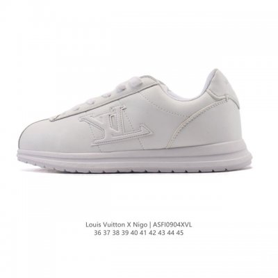 新品公司级 路易威登Louis Vuitton X Nigo 联名款运动鞋 Buttersoft Fw25 圆头系带 低帮 生活休闲鞋 阿甘鞋 路易威登 Lou