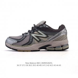 真标 Nb 新百伦 New Balance Ml860 V2 系列复古老爹风休闲运动慢跑 采用丝光猪巴皮革拼接透气网眼织物鞋面T-Beam大底提供足步弓支撑 保