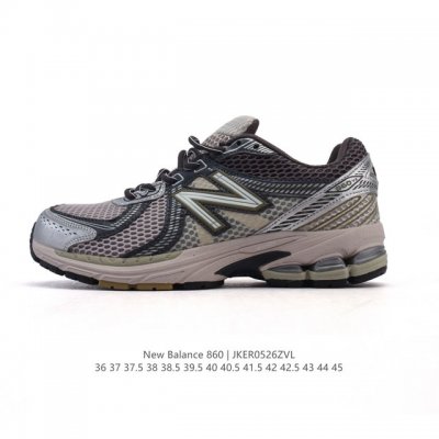 真标 Nb 新百伦 New Balance Ml860 V2 系列复古老爹风休闲运动慢跑 采用丝光猪巴皮革拼接透气网眼织物鞋面T-Beam大底提供足步弓支撑 保