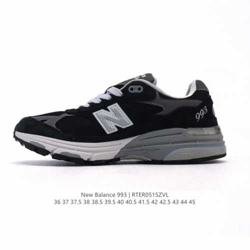 公司级 Newbalance 新百伦993系列美产老爹鞋总统经典复古运动鞋纽巴伦993总统慢跑鞋 卓越的舒适性与经典风格相得益彰 打造出我们的 Made In