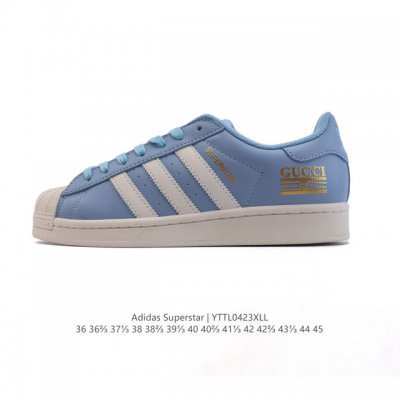 公司级 阿迪达斯 Adidas Superstar 2025年新款鞋子 蛇年新款 经典贝壳头系列 新款休闲板鞋潮流男女士运动鞋 鞋面柔软皮革材质 标志性的贝壳鞋