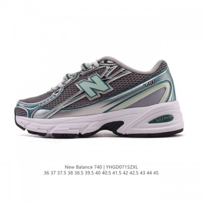 New Balance Mr740 Nb新百伦系列复古老爹风休闲运动慢跑鞋。采用轻质牛剖革拼接透气网眼衬垫织物鞋面材质 T-Beam大底提供足步弓支撑 保持步态