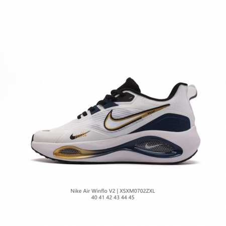 耐克 Nike Zoom Winflo V2 跑步鞋搭载工程网眼设计，巧妙结合 Flywire 飞线，为你全程缔造轻盈透气感受和手套般的出色贴合体验。Nike - 点击图像关闭