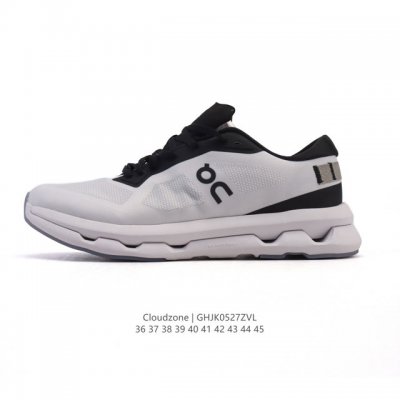 新品 昂跑 On 男女子25新款跑步鞋 Cloudzone 透气支撑缓冲抓地超轻 冰白灰色 On昂跑Cloudzone 2025春夏时尚休闲运动鞋以科幻短片 Z