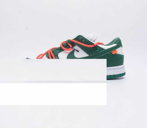 耐克 联名 Nike Dunk Low Lthr Ow 解构绑带滑板鞋 Sb系列经典复古运动鞋 双鞋带系统延续了今年的代表性风格，搭配亮色鞋带，保持了 Dunk