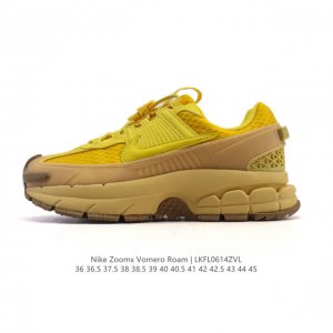 公司级 耐克Nike Zoom Vomero Roam马拉松复古跑五代休闲运动慢跑鞋 厚底增高老爹鞋。采用环保纤维革饰片组合网眼布鞋面材质 升级正确后跟Tpu加