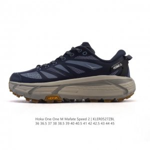 公司级 玛法特二代 Hoka One One Mafate Speed 2 Low 轻量低帮户外越野跑鞋 户外山脉越野轻量运动跑鞋 鞋面用轻的无缝架构 鞋带用了