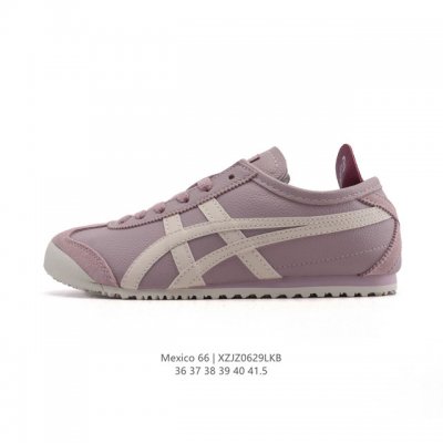 真标 Asics 亚瑟士 女鞋 配足弓鞋垫 日产经典老牌-鬼塚虎 Onitsuka Tiger Mexico 66经典墨西哥系列复古经典百搭板鞋休闲运动鞋慢跑鞋