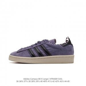新品上架｜复古文化标杆 Adidas三叶草campus 80 X Large 中性校园板鞋联名系列经典运动鞋。潮牌xlarge诞生于1991年，如今已经成为洛杉