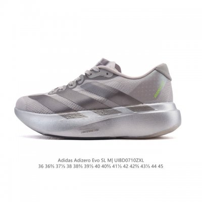 阿迪达斯 Adidas Adizero Evo Sl 运动舒适防滑耐磨 低帮跑步鞋 阿迪达斯革新力作 破纪录轻跑鞋 Adizero Adios Pro Evo