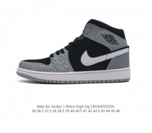 耐克 男女鞋 Nike Air Jordan 1 Retro High Og 乔丹一代aj1 乔1 Aj1 篮球鞋复刻运动鞋 皮面高帮板鞋的设计灵感源自运动夹克