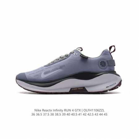 耐克 Nike Infinity Run 4 GORE-TEX 男女子防水公路跑步鞋 厚底增高百搭老爹运动鞋。Nike ReactX 泡绵提供高出 Nike R - 点击图像关闭