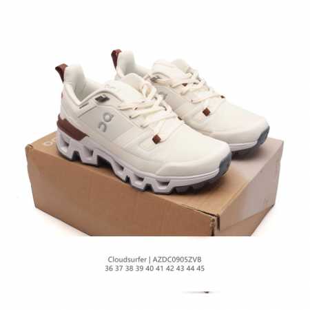 On 昂跑 Cloudsurfer 训练型缓震 防滑透气 低帮轻量跑步鞋 Cloudflyer 4运动鞋老爹鞋。On昂跑Cloudsurfer的中底 ，采用了全 - 点击图像关闭
