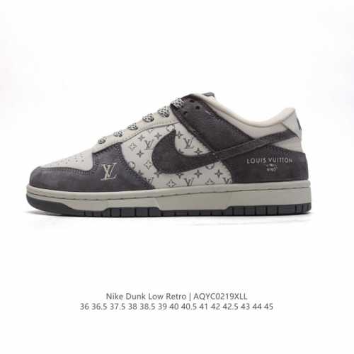 公司级 耐克 Nike Dunk Low 运动鞋复古板鞋 路易威登联名 作为 80 年代经典篮球鞋款，起初专为硬木球场打造，后来成为席卷街头的时尚标杆，现以经典