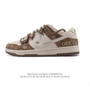 耐克 Nike Sb Dunk Low pro 男女款运动鞋复古板鞋 解构绑带 双鞋带。采用柔软皮革鞋面，经久耐穿，塑就如元年款 Dunk 般的复古质感。鞋头透
