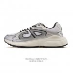 公司级 Dior 迪奥 高奢品牌 彰显高级气质 Dior 运动鞋低帮系列复古休闲鞋时尚慢跑鞋厚底老爹鞋圆头系带 运动跑鞋 生活休闲鞋 男款 时髦单品 时尚百搭