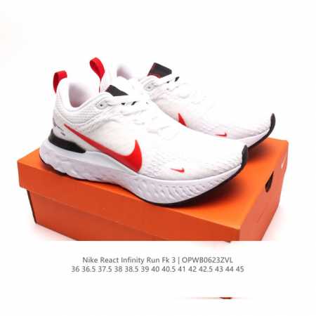 耐克 Nike React Infinity Run FK 3 PRM 公路跑步鞋。助你在疾速跑后快速恢复，明天继续挑战耐力跑，你的征程它都能稳稳守护。 加宽前 - 点击图像关闭