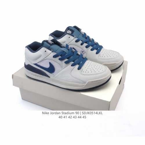 真标 耐克 Nike Air Jordan Stadium Aj90 潮流运动板鞋 Aj90 充满了对Tinkerhathield 原创设计的致敬 包括中足网状