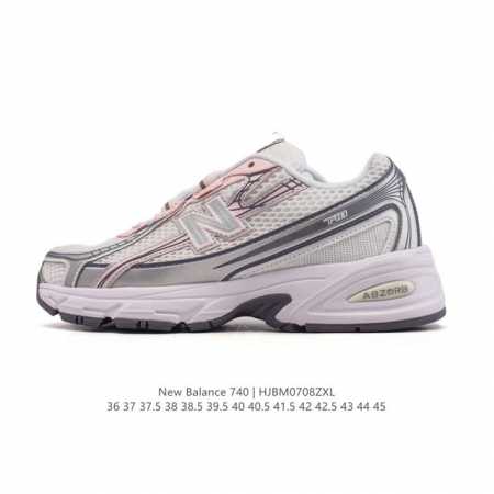 New Balance Mr740 Nb新百伦系列复古老爹风休闲运动慢跑鞋。采用轻质牛剖革拼接透气网眼衬垫织物鞋面材质 T-Beam大底提供足步弓支撑 保持步态 - 点击图像关闭