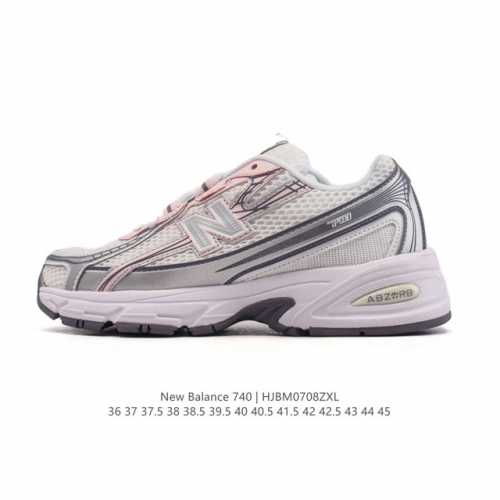 New Balance Mr740 Nb新百伦系列复古老爹风休闲运动慢跑鞋。采用轻质牛剖革拼接透气网眼衬垫织物鞋面材质 T-Beam大底提供足步弓支撑 保持步态