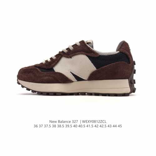 公司级 真标 Nb 新百伦 New Balance 327系列复古休闲运动慢跑鞋时尚男女运动鞋 以更纯粹的复古风格设计打造的全新造型 侧身还以解构设计，将 N