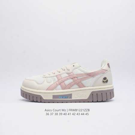 Asics 亚瑟士 新款男女运动休闲鞋 Court Mz 复古时尚板鞋百搭厚底运动鞋 Asics 亚瑟士 Court Mz 1203A127 休闲运动鞋，简约大 - 点击图像关闭