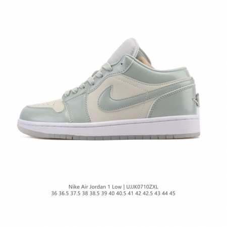真标 耐克 乔丹Air Jordan 1 Low Aj1 乔1 乔丹1代Aj1 低帮复古文化休闲运动篮球鞋。从1985 年面世的元年款汲取设计灵感，采用简洁大方 - 点击图像关闭