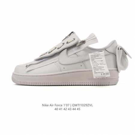 耐克 Nike Air Force 1 '07 Low 空军一号含气垫 低帮百搭厚底增高休闲运动板鞋。柔软、弹性十足的缓震性能和出色的中底设计，横跨复古与现代的 - 点击图像关闭