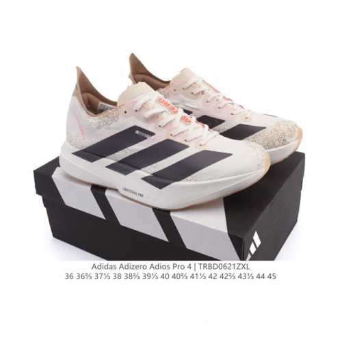 阿迪达斯 Adidas Adizero Adios Pro 4 舒适防滑耐磨 低帮 休闲跑步鞋 男女同款厚度增高老爹鞋 2025年，Adidas推出了Adida