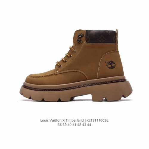 公司级 Timberland添柏岚靴子天伯伦高帮马丁靴 路易威登联名 踢不烂经典大黄靴 高帮靴 马丁靴 户外休闲潮流系列 搭配防臭防腐真皮乳胶鞋垫，给您完美的穿