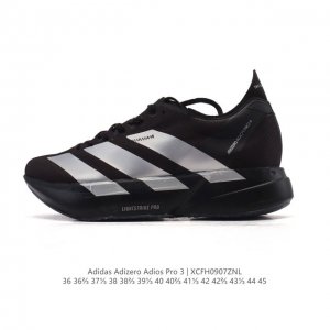 阿迪达斯 Adidas Adizero Adios pro 4 舒适防滑耐磨 低帮 休闲跑步鞋 男女款厚度增高老爹鞋 2025年，Adidas推出了Adidas