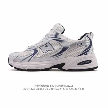 真标 新百伦 Nb530 New Balance 530 复跑古鞋 厚底增高老爹鞋 缓震运动慢跑鞋。Nb530这鞋双确实是Nb家经复典古款式之一，以全科新技诠释 - 点击图像关闭