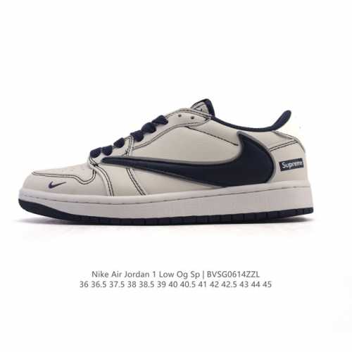 真标 耐克 Nike Air Jordan 1 Low Og Sp Military Blue Aj1乔1倒勾 2025年新款 蛇年新款 低帮篮球鞋 Aj1 乔