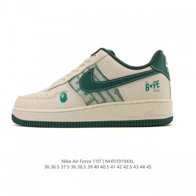 公司级 Af1耐克 Nike Air Force 1 ‘07 Low 空军一号 厚底增高百搭运动板鞋 原楦头原纸板 打造纯正空军版型，专注外贸渠道 全掌内置蜂窝