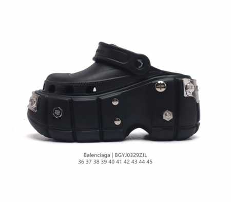 公司级balenciaga 巴黎世家 男女士厚底增高包头凉拖鞋 沙滩鞋 走秀新款洞洞鞋休闲凉鞋 类型 男女鞋 Size 36-45 编码 Bgyj0329Zjl - 点击图像关闭