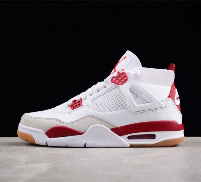 纯原版本 Nike SB x Jordan Air Jordan 4 Sapphire AJ4 乔4联名白红色 DR5415-160 尺码 40 40.5 4