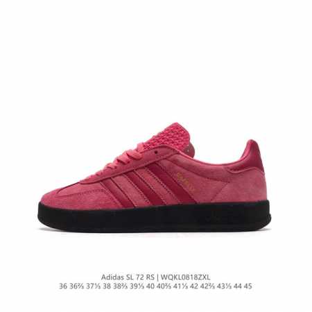 阿迪达斯adidas Sl 72 Shoes 经典复古薄底运动鞋 T头鞋 三叶草复古休闲跑步鞋休闲运动鞋 这款经典运动鞋携复古型格，来访你的活力日常 采用舒爽帆 - 点击图像关闭