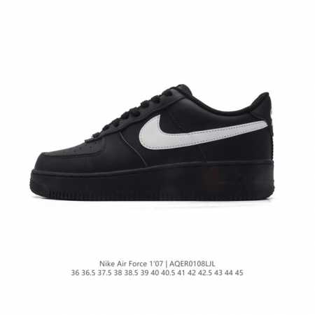 耐克 Nike Air Force 1 '07 Low 空军一号含气垫 低帮百搭厚底增高休闲运动板鞋。柔软、弹性十足的缓震性能和出色的中底设计，横跨复古与现代的 - 点击图像关闭