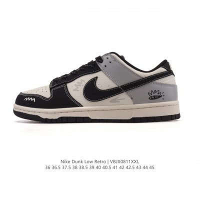 公司级 真标 耐克 Nike Sb Dunk Low Pro 男女款运动鞋复古板鞋。采用柔软皮革鞋面，经久耐穿，塑就如元年款 Dunk 般的复古质感。鞋头透气孔