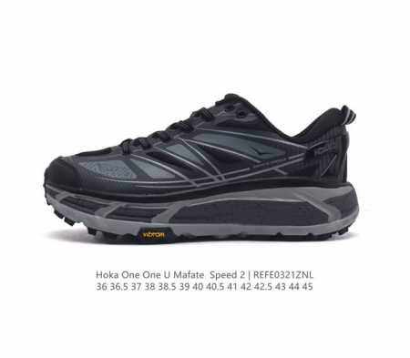 公司级 玛法特二代 Hoka One One Mafate Speed 2 Low 轻量低帮户外越野跑鞋 户外山脉越野轻量运动跑鞋 鞋面用轻的无缝架构 鞋带用了 - 点击图像关闭