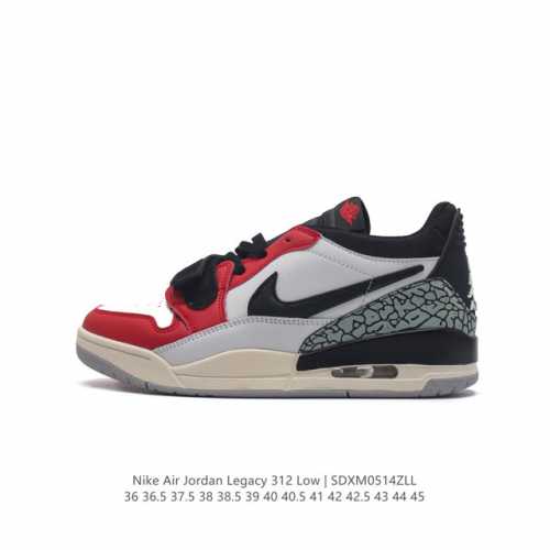 耐克 Aj 乔丹 Air Jordan Legacy 312 低帮运动鞋 Aj312 乔312百搭篮球鞋 酷炫混搭，谁人不爱？Air Jordan Legacy