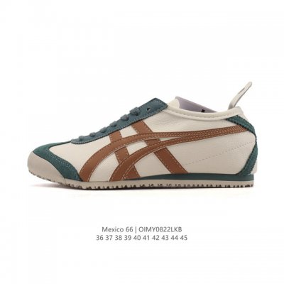真标 Asics 亚瑟士 男女鞋 配足弓鞋垫 日产经典老牌-鬼塚虎 Onitsuka Tiger Mexico 66经典墨西哥系列复古经典百搭板鞋休闲运动鞋慢跑