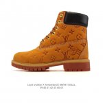 公司级 Timberland添柏岚靴子天伯伦高帮马丁靴 路易威登联名 Lv路易威登 X Trainer Sneaker Low 休闲运动文化百搭板鞋 路易威登中