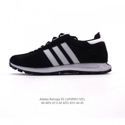 阿迪达斯 新款 三叶草 厚底 Adidas Retropy E5 爆米花 新款低帮经典运动鞋 潮厚底增高男士慢跑鞋，以70年代经典跑步鞋为灵感，新鲜演绎复古造型
