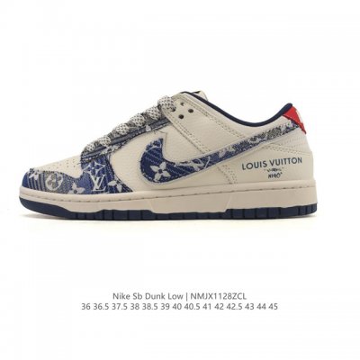 耐克 Nike Dunk Low Retro 运动鞋复古板鞋 路易威登联名运动鞋，作为 80 年代经典篮球鞋款，起初专为硬木球场打造，后来成为席卷街头的时尚标杆