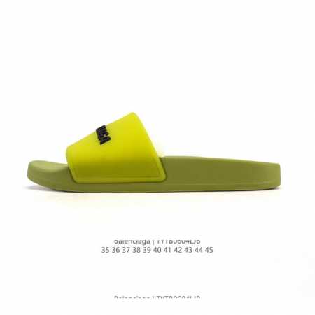 Balenciaga 巴黎世家拖鞋 家居休闲拖鞋 沙滩拖鞋 男女鞋广东原产，采用Pu高密度防滑橡胶鞋底及3D立体Tpu光泽上盖材质，配置正确包装物及灰色天地盖礼 - 点击图像关闭