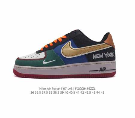 耐克 Nike Air Force 1 '07 Low 空军一号含气垫 低帮百搭厚底增高休闲运动板鞋。柔软、弹性十足的缓震性能和出色的中底设计，横跨复古与现代的 - 点击图像关闭