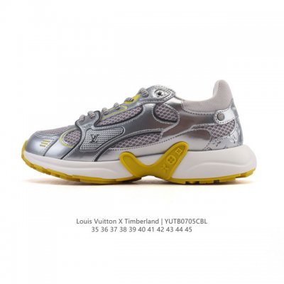 公司级 Timberland添柏岚 天伯伦 Louis Vuitton路易威登联名 运动跑步鞋 户外休闲潮流系列 厚底增高老爹鞋，搭配防臭防腐鞋垫，给您完美的穿