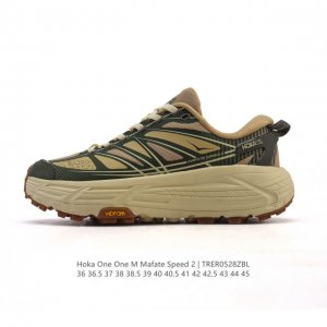 公司级 玛法特二代 Hoka One One Mafate Speed 2 Low 轻量低帮户外越野跑鞋 户外山脉越野轻量运动跑鞋 鞋面用轻的无缝架构 鞋带用了