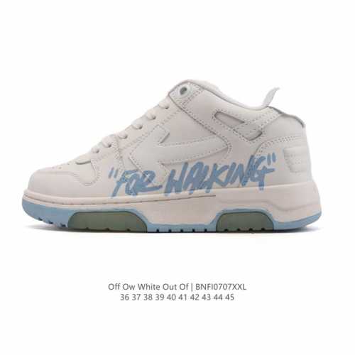 公司级 独家实拍Off-White Out Of Office 低帮系带时尚板鞋 厚底增高小白鞋 街头运动元素 双色设计 标志性Arrows图案标志性Zipti